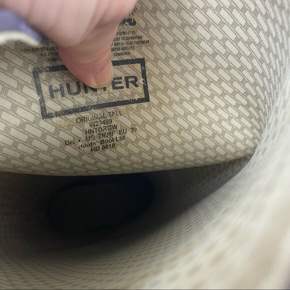 Hunter Original Tall Purple Matte Rain Boots - Picture 13 of 15